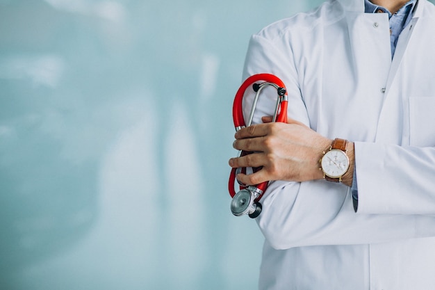 Professional Doctor with Stethoscope